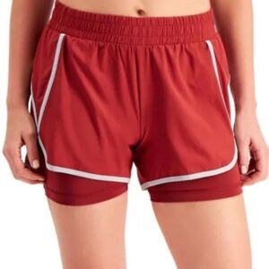 IDEOLOGY PERFORMANCE FRUTTY RED PEAR SHORTS SIZE MEDIUM NWT